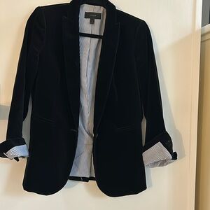 J crew velvet blazer.